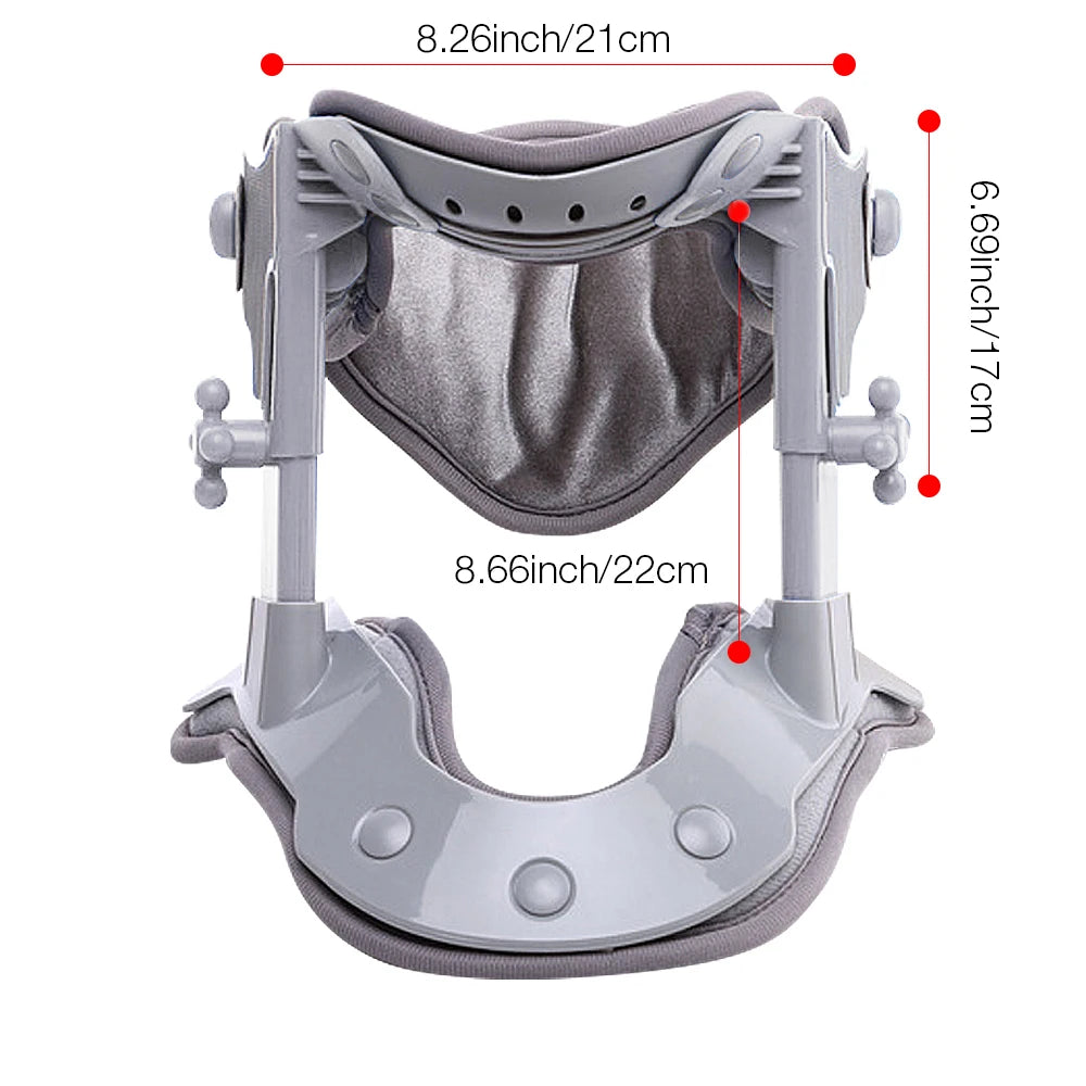 Heated Adjustable Cervical Neck Traction Stretcher and Support - 11