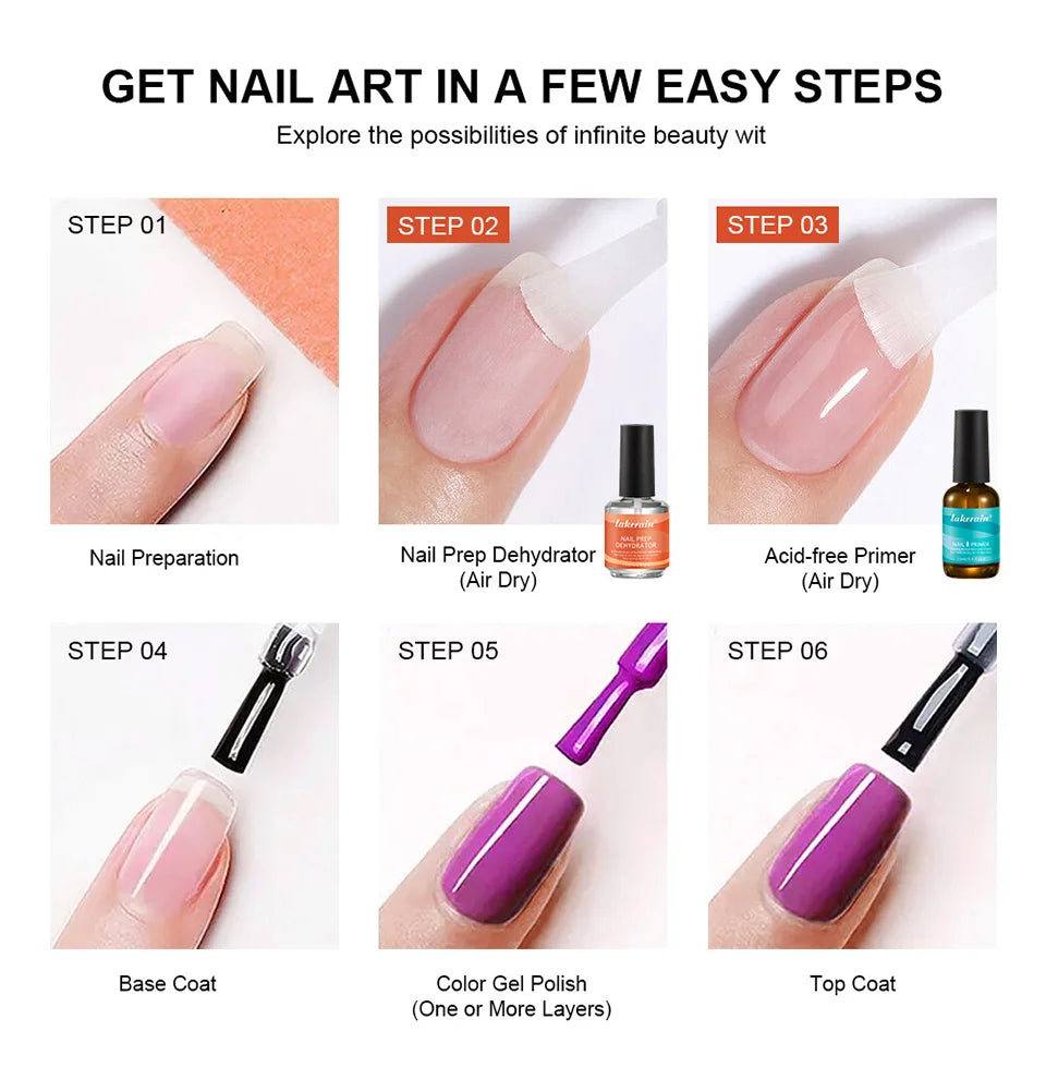 Nail Prep Dehydrator and Primer Set for Long-Lasting Gel Manicure - 13