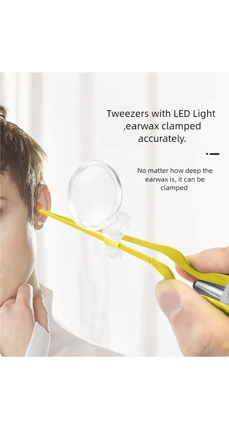 LED Light Ear Wax Removal Tool Kit for Adults and Children