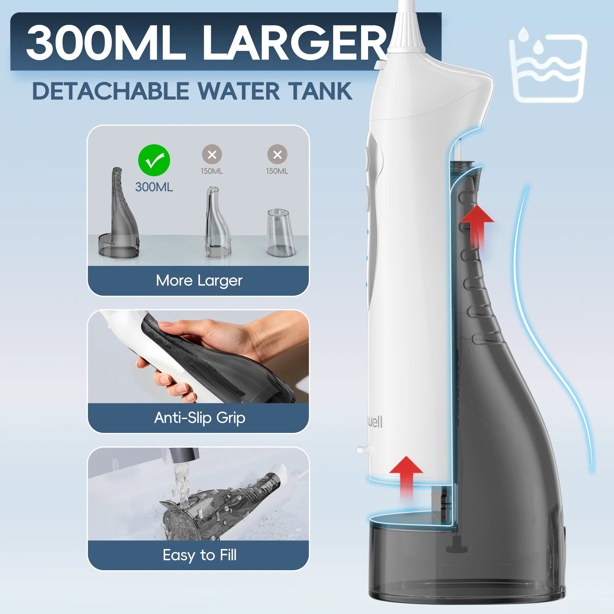 Portable Oral Irrigator and Electric Scalp Massager Kit - 4