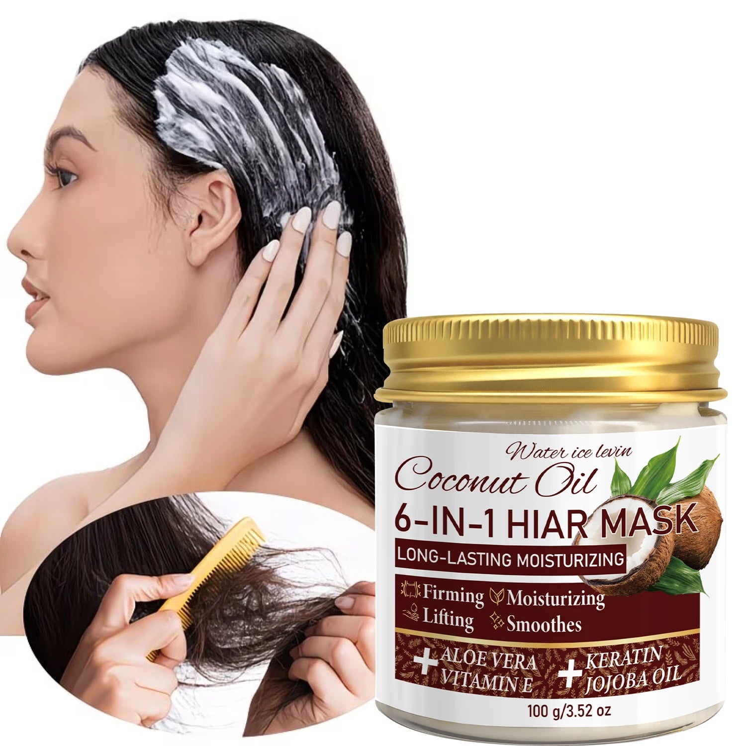 6-in-1 Coconut Hair Mask with Keratin and Jojoba Oil 100g - 1