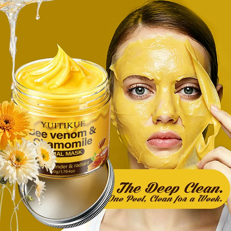 YUITIKUE Bee Venom and Chamomile Hydrating Peel Off Facial Mask 50g - 6