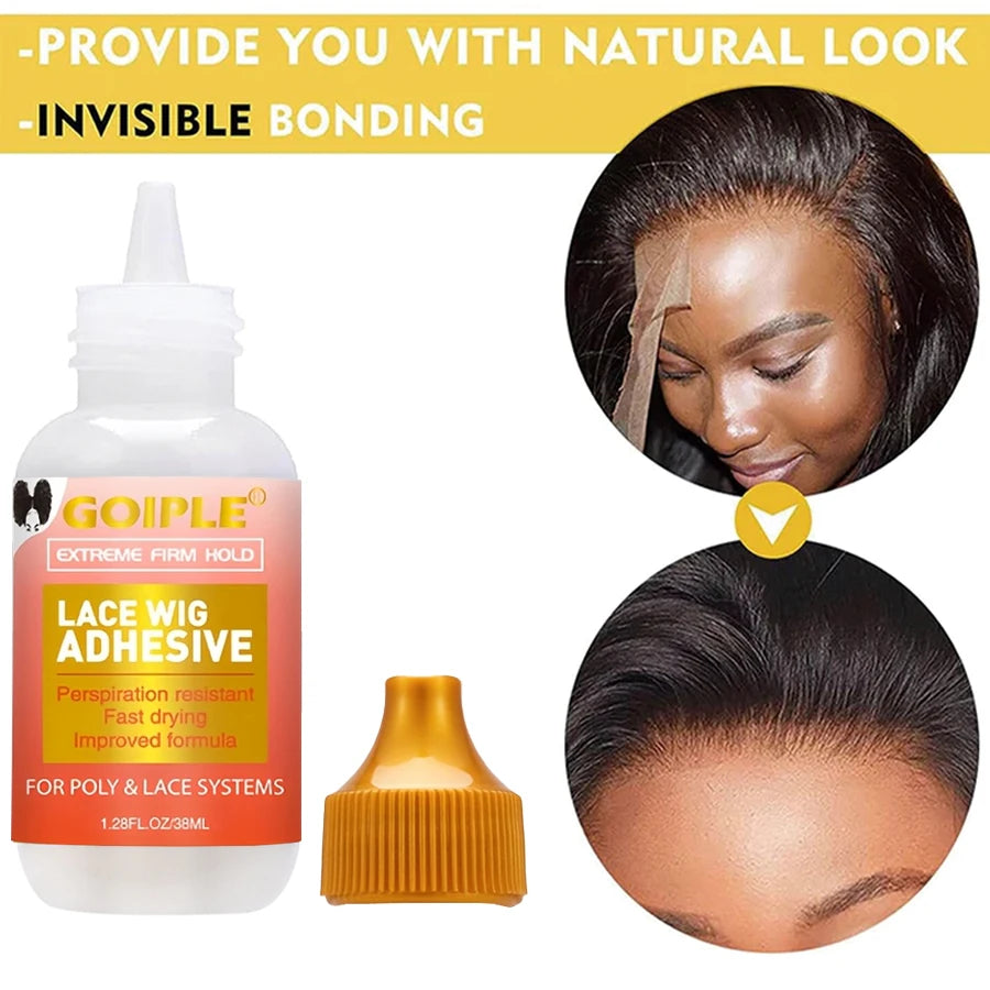 Lace Wig Installation Set with Melting Spray Adhesive Wax and Remover - 19