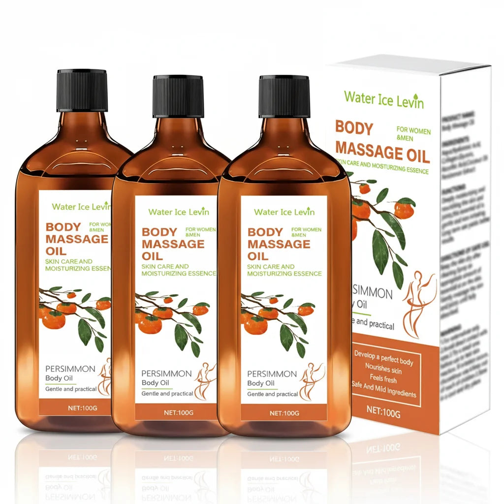 Water Ice Levin Body Massage Oil Moisturizing Skin Care Duo 200g - 9
