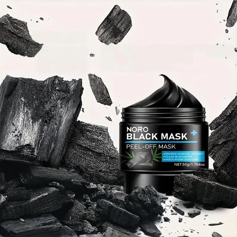 Noro Bamboo Charcoal Peel Off Facial Mask for Deep Pore Cleansing - 8