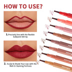 Long-Lasting Waterproof Felt-Tip Lip Liner Stain