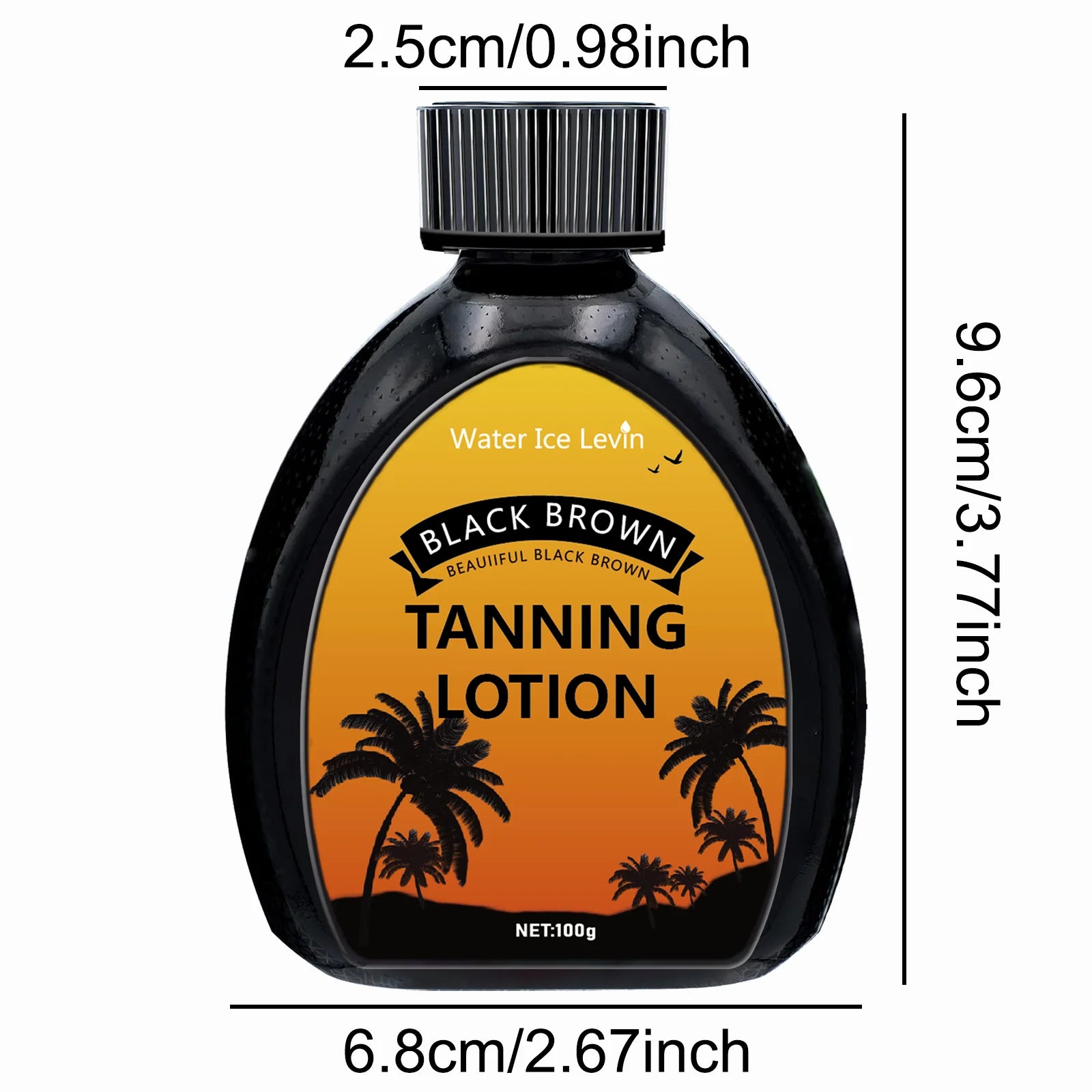 Water Ice Levin Self Tanning Lotion Waterproof Bronzer for Body - 2