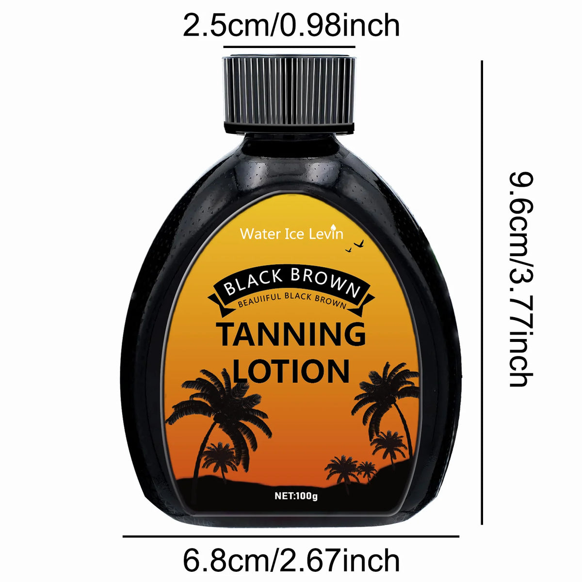 Water Ice Levin Self Tanning Lotion Waterproof Bronzer for Body