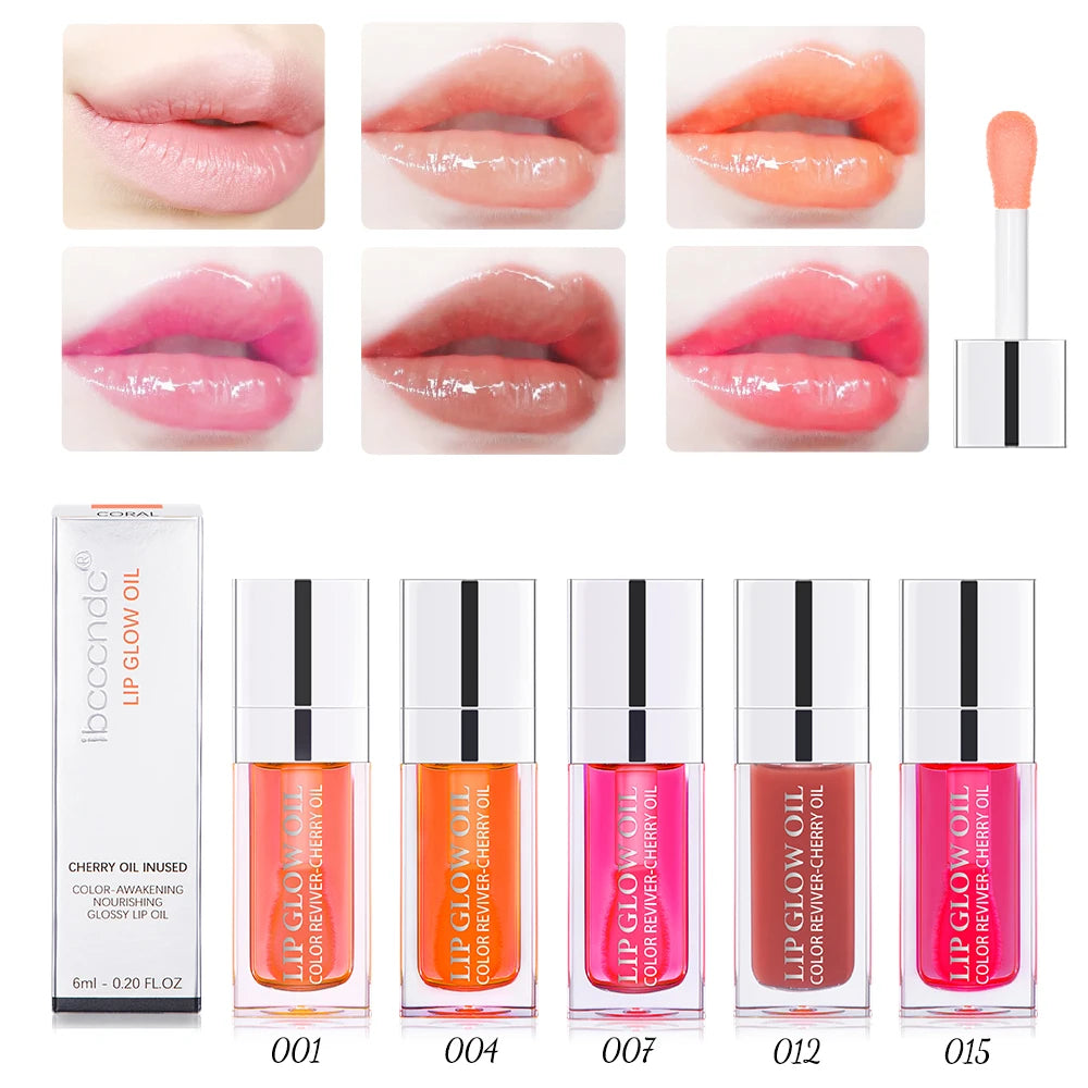 Hydrating Crystal Jelly Lip Glow Oil for Nourished Plump Lips
