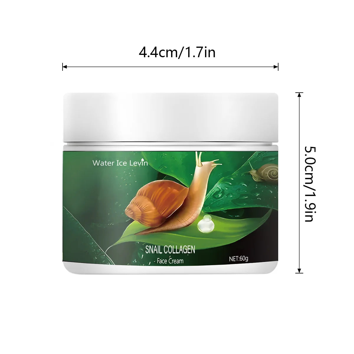 Water Ice Levin Snail Collagen Face Cream Anti-Aging Moisturizer - 7
