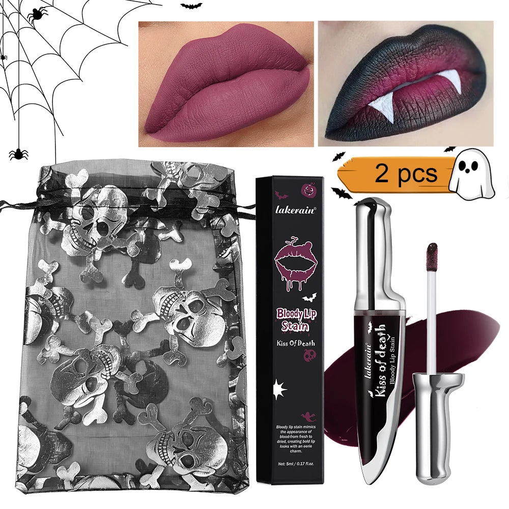 Bloody Matte Lip Stain for Halloween and Costume Makeup