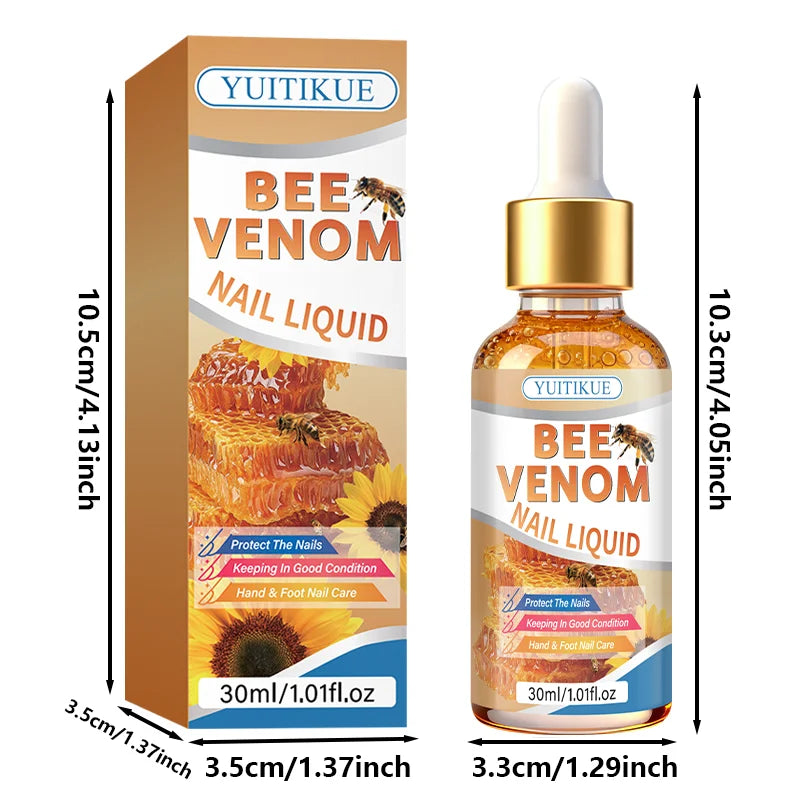 YUITIKUE Bee Venom Nail Treatment Liquid for Hand and Foot Nail Care - 8