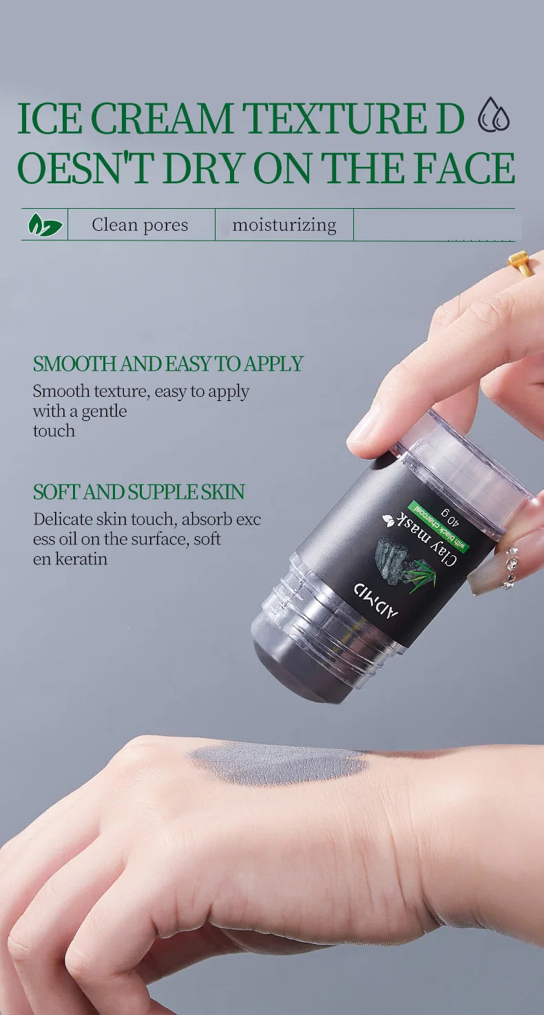 ADMID Bamboo Charcoal Mud Mask Stick Deep Cleansing Facial Treatment - 14
