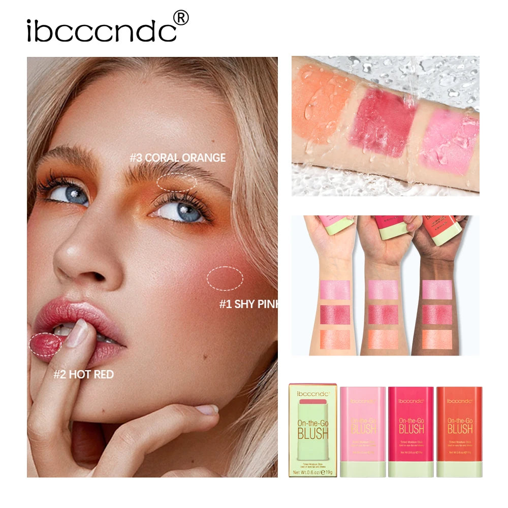 Cream Blush Stick for Lips and Cheeks