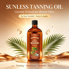 YUITIKUE Coconut Sunless Tanning Oil Moisturizing Bronze Glow Body Bronzer