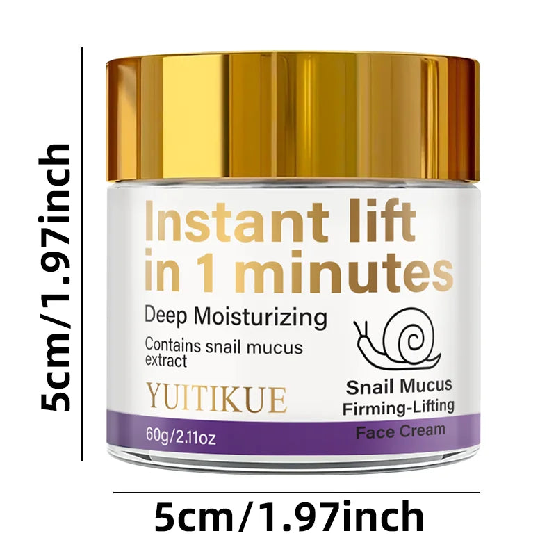 Snail Mucin Firming Face Cream Anti Aging Moisturizer and Lifting Gel