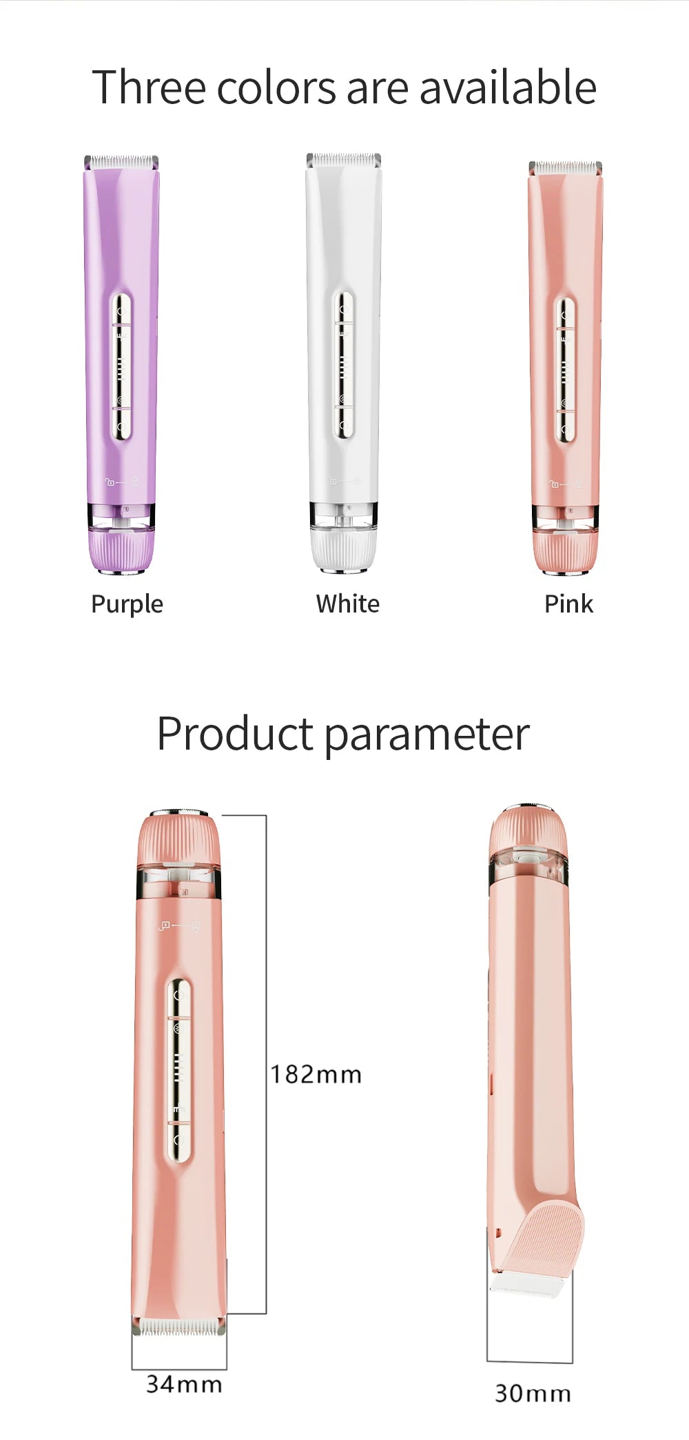 2-in-1 Waterproof Electric Bikini Trimmer and Body Shaver