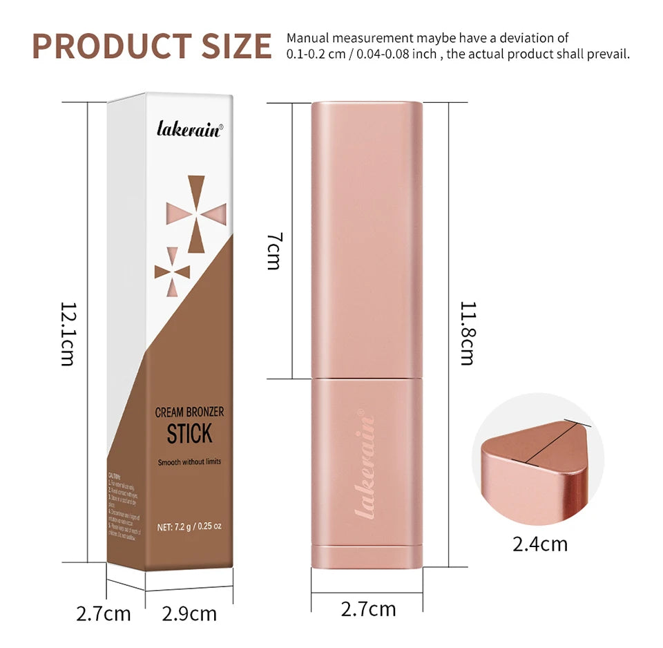 Cream Bronzer Stick for Seamless Face Contouring - 17
