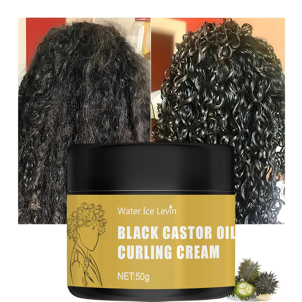 Black Castor Oil Hair Curling Cream 50g Moisturizing Conditioner
