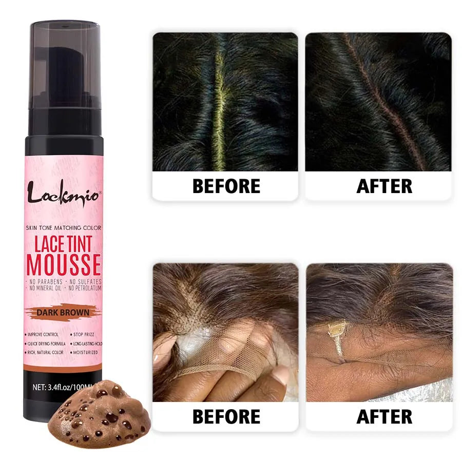 100ml Lace Tint Mousse Wig Frontal Coloring Spray - 4