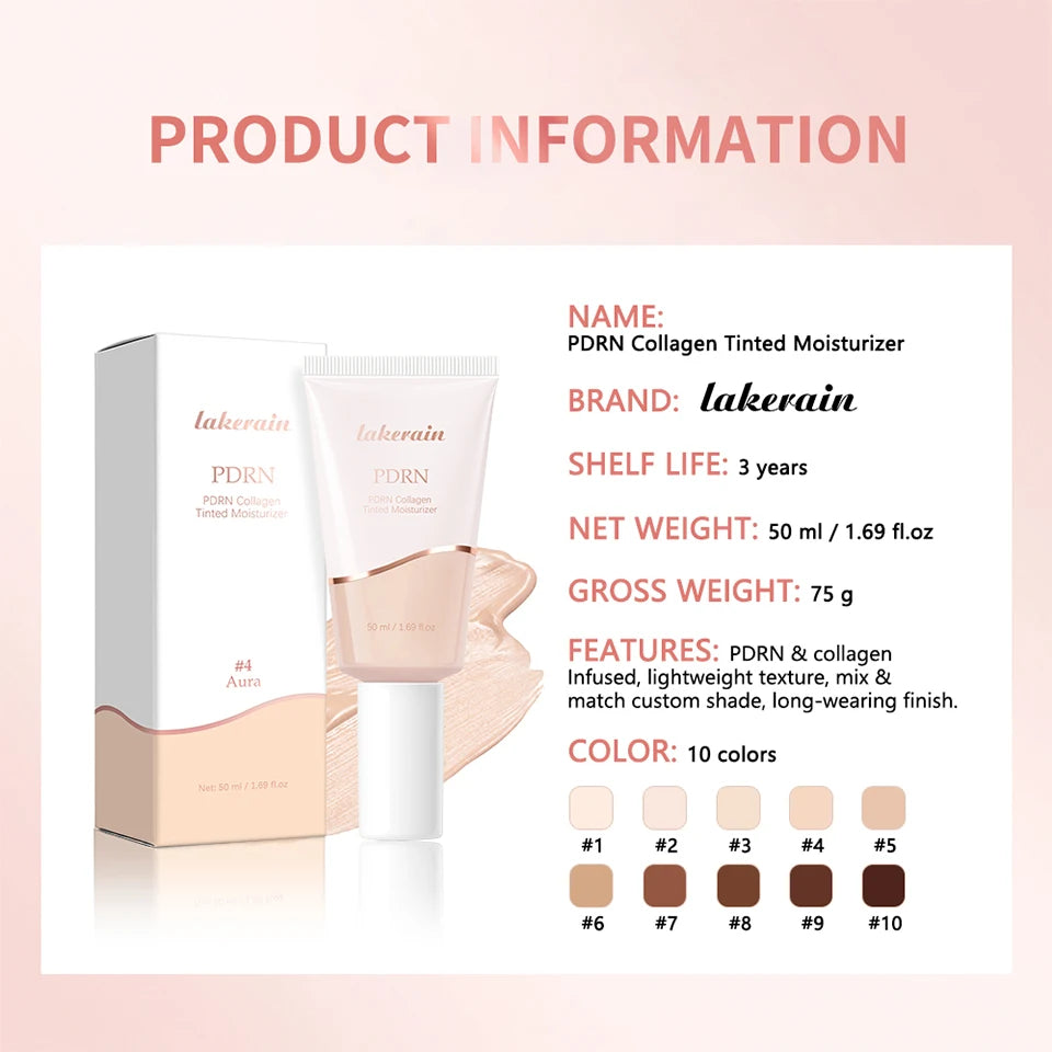 PDRN Collagen Tinted Moisturizer for Radiant Skin - 15