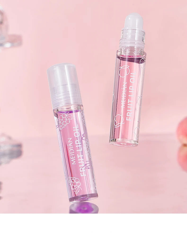 4 Piece Fruit Lip Oil Set Moisturizing Gloss for Dry Lips - 21