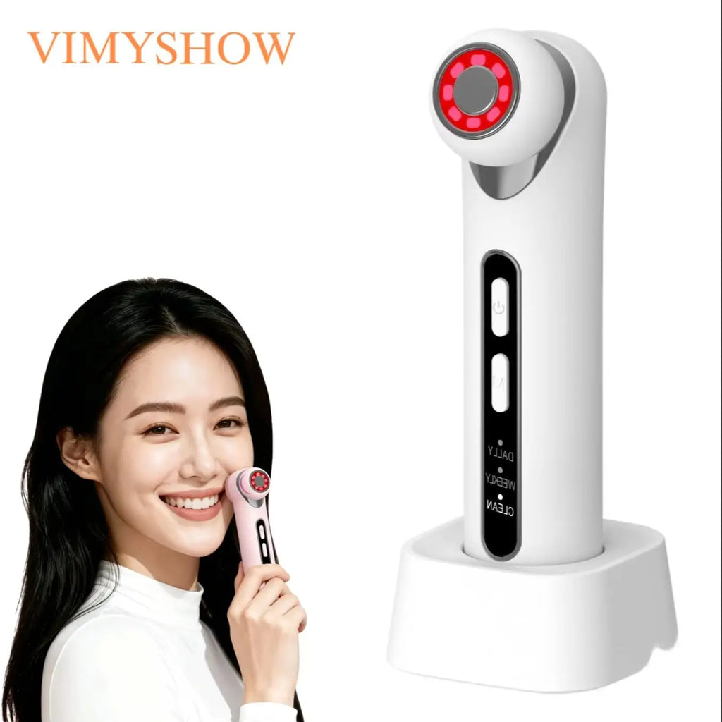 3-in-1 LED Photon Eye Facial Massager for Dark Circles and Puffiness