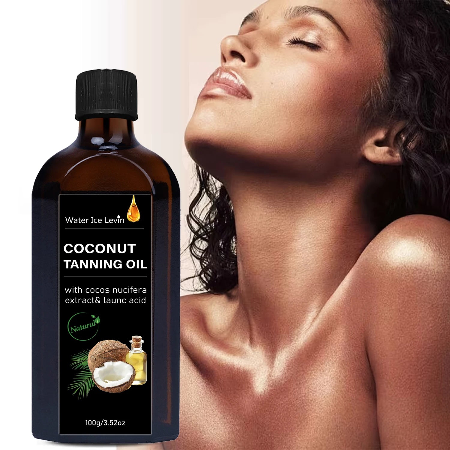 Coconut Tanning Oil Natural Moisturizing Skin Care Body Oil 100ml - 7