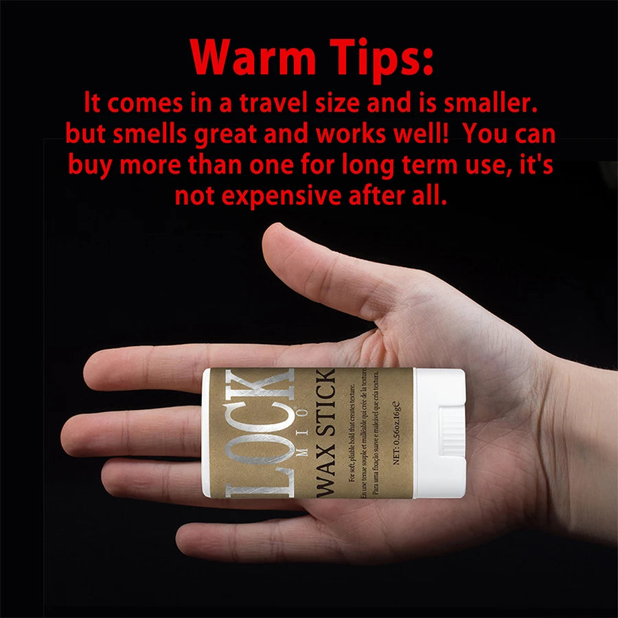 Portable Hair Wax Stick for Frizz Control and Edge Styling