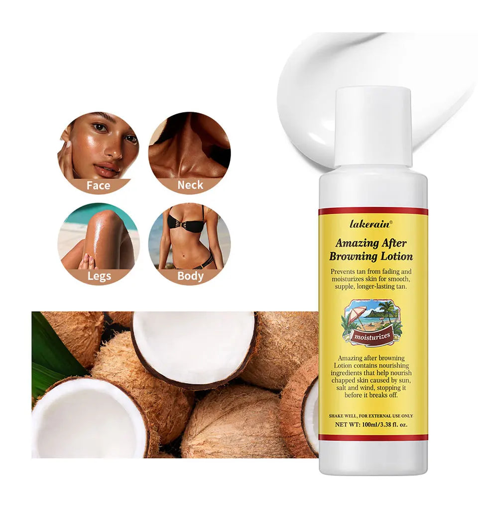 Sunless Tanning Body Lotion for Deep Bronze Glow