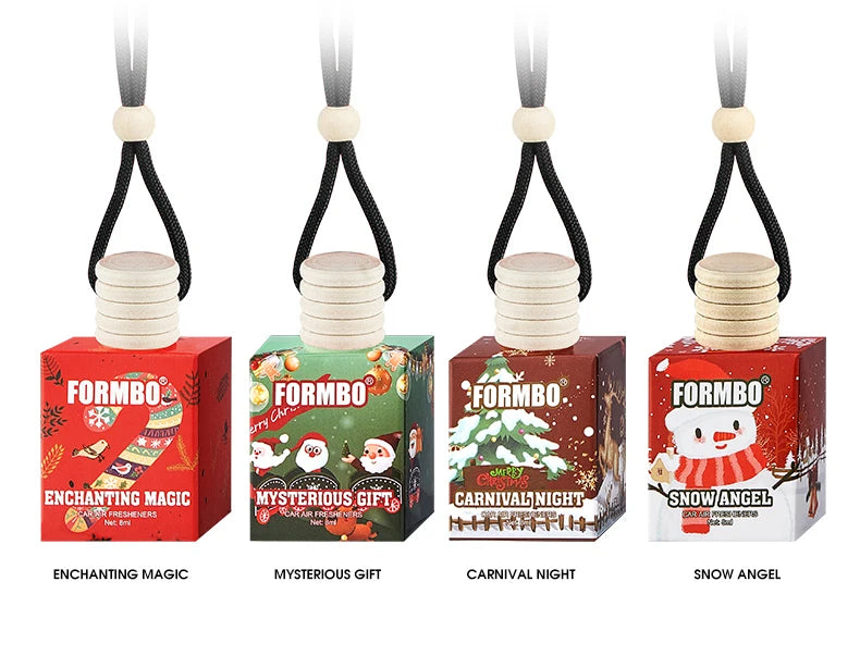 4pc Christmas Car Air Freshener Set Hanging Perfume Diffuser - 22