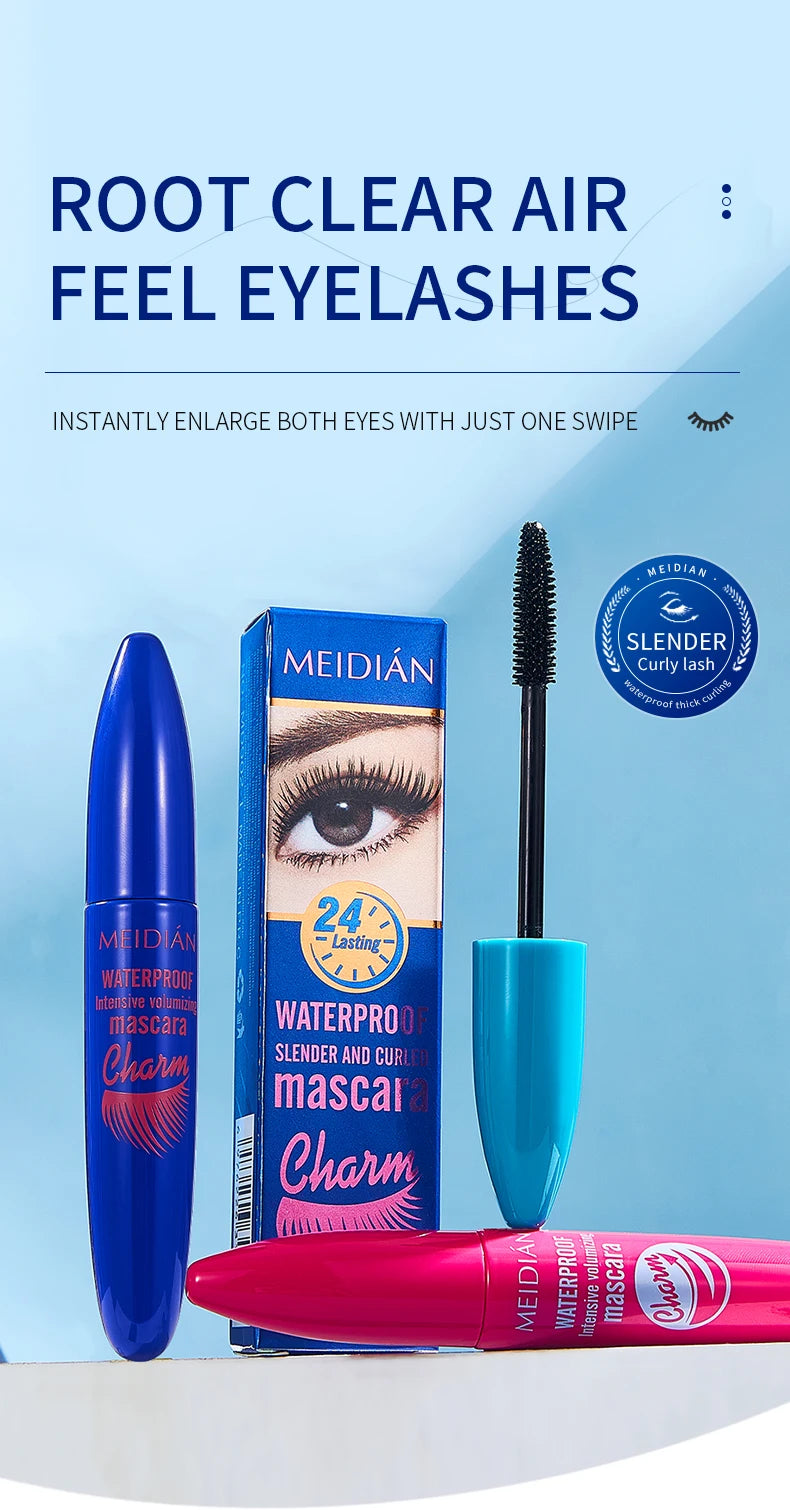 Meidian Waterproof Mascara Long Lasting Volumizing Eye Makeup - 7
