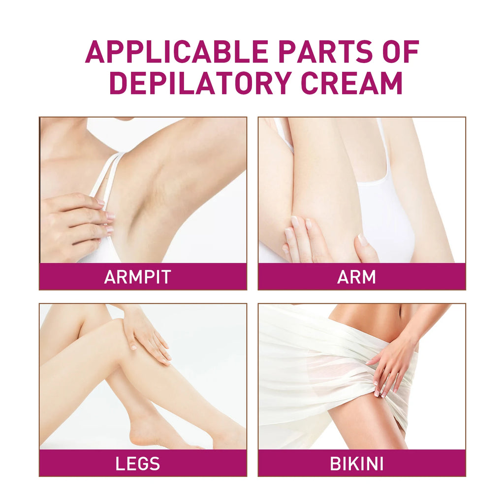 Painless Hair Removal Cream for Sensitive Skin
