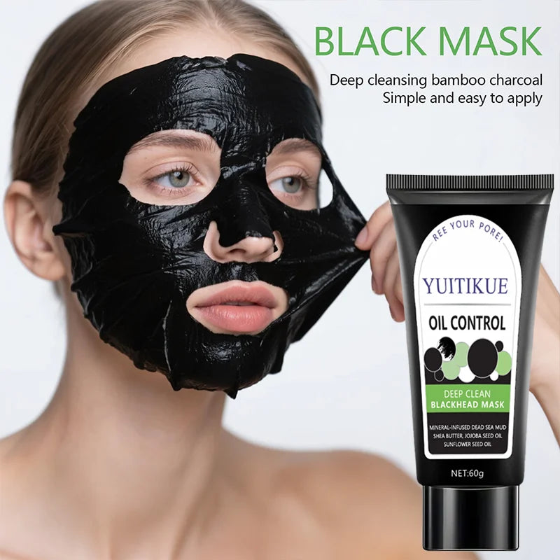 YUITIKUE Bamboo Charcoal Blackhead Mask Deep Pore Cleansing Peel Off 60g