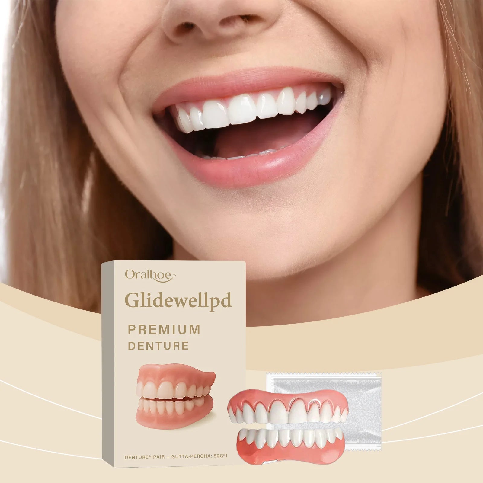 Temporary Silicone Denture Set for Smile Restoration - 7