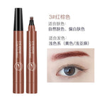 4-Tip Eyebrow Pencil Waterproof Liquid Brow Pen Microblading Pen