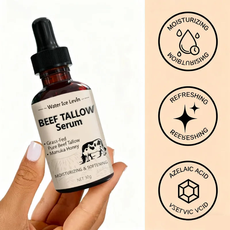 Beef Tallow Face Serum with Manuka Honey Moisturizing Firming Oil