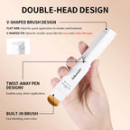 Color-Adapting Foundation Stick with Built-in Blending Brush
