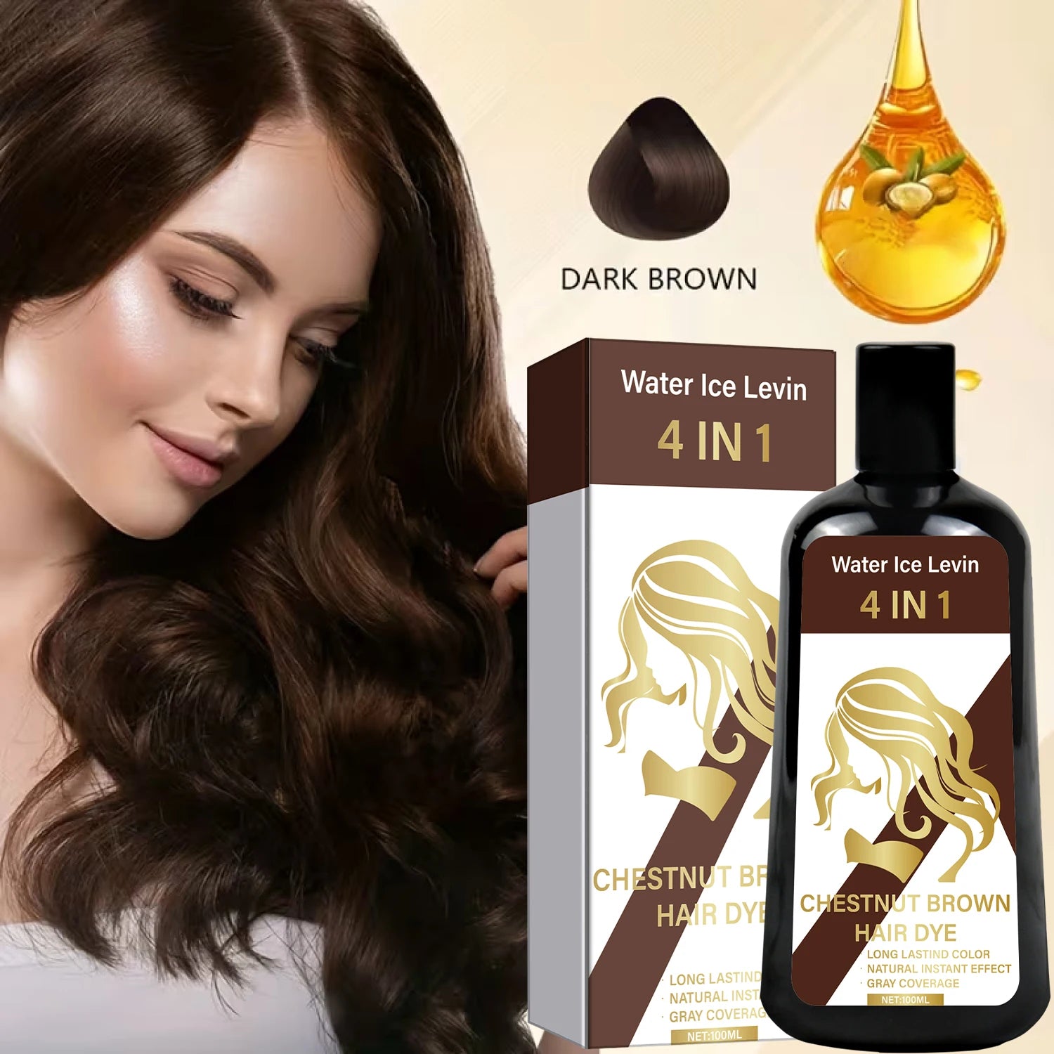 4-in-1 Color Enhancing Shampoo with Biotin and Ginger 100ml - 3