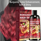 7 in 1 Burgundy Hair Dye Shampoo Natural Herbal Moisturizing 100ml