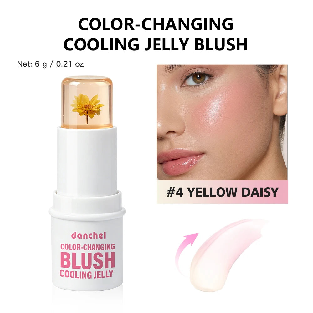 pH-Adaptive Color-Changing Jelly Blush for Lips and Cheeks