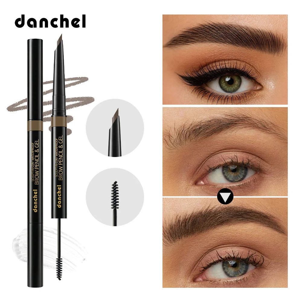 2-in-1 Waterproof Eyebrow Pencil and Sculpting Gel - 1
