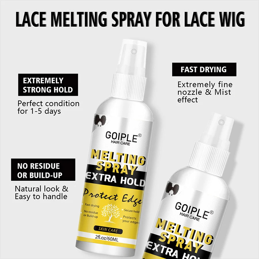 Lace Wig Melting Spray Invisible Bonding Adhesive for Hair Units