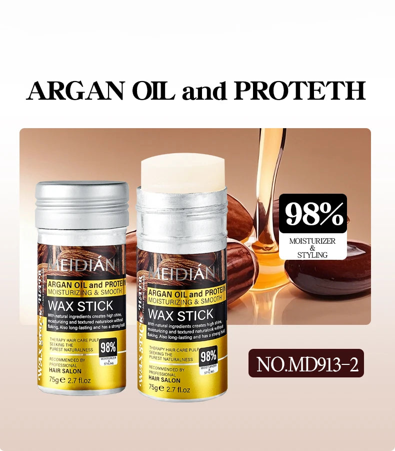 Hair Styling Wax Stick Moisturizing Pomade for All Hair Types - 15