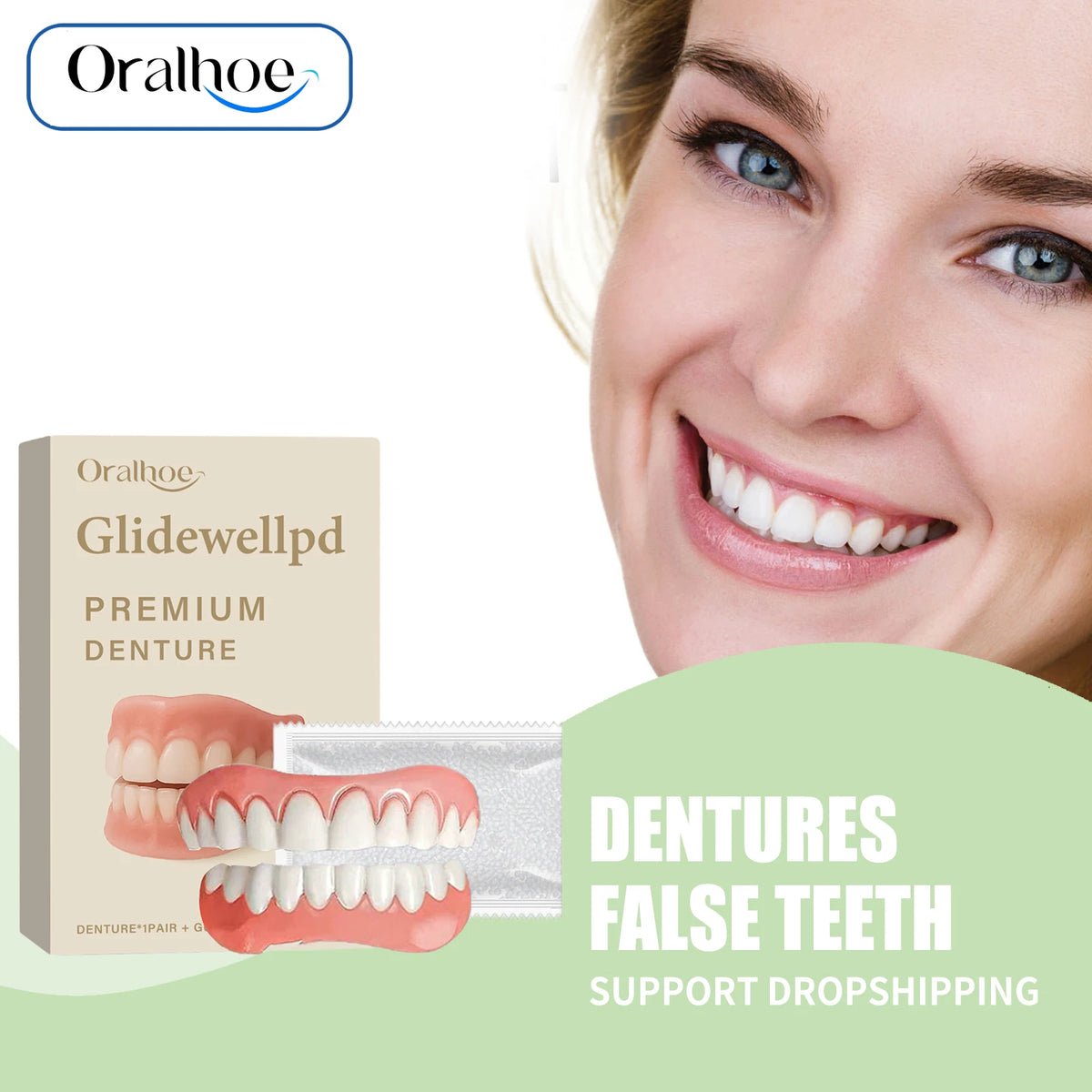 Temporary Silicone Denture Set for Smile Restoration