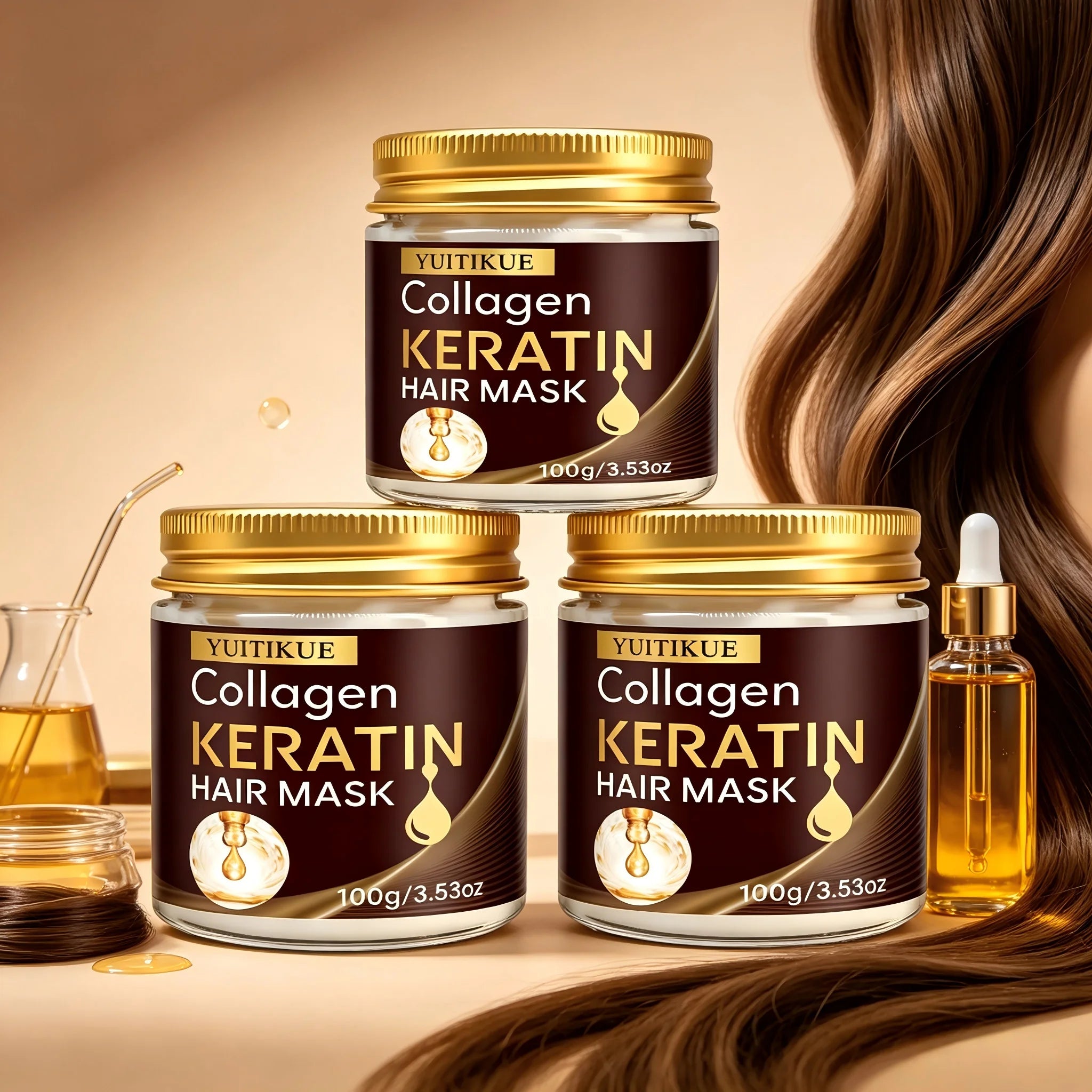 Collagen Keratin Hair Mask 100g Deep Repair Treatment