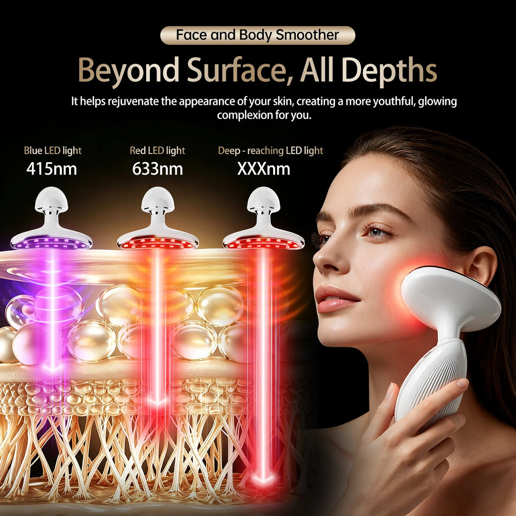 LED Facial and Body Skin Tightening and Sculpting Device