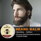Beard Growth Care Kit with Shampoo Conditioning Oil and Grooming Tools