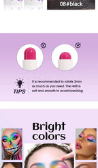 Peiwen Face and Body Paint Stick Waterproof Makeup for Parties