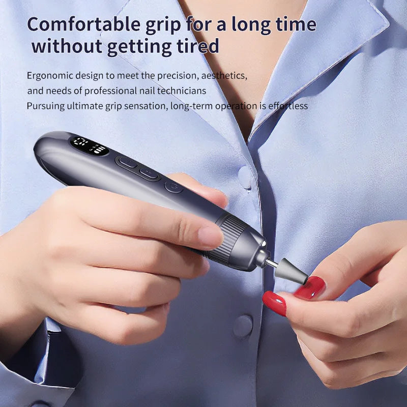Electric Cordless Nail Drill and Manicure Pedicure Kit - 4